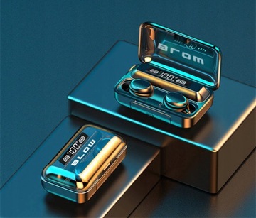 БЕСПРОВОДНЫЕ НАУШНИКИ BLUETOOTH 5.1 + МИКРОФОН POWERBANK СПОРТИВНЫЕ ВКЛАДЫШИ