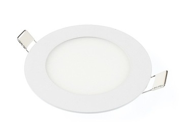 PLAFON PANEL LED OKRĄGŁY 12CM 6W 4000K PODTYNKOWY