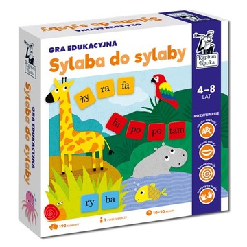 GRA EDUKACYJNA SYLABA DO SYLABY NAUKA CZYTANIA DLA DZIECI 4+