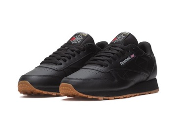 Buty męskie sportowe czarne skóra GY0954 REEBOK CLASSIC BLACK 100008493 41