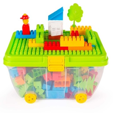 KLOCKI HEMAR K2 W KUFERKU Z POKRYWĄ KONSTRUKCYJNĄ PASTELOWE 2+