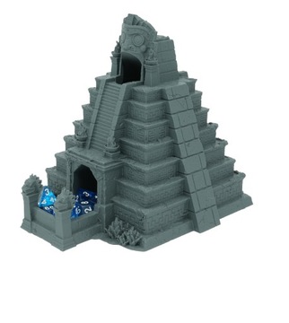 Ацтекская большая башня для игральных костей - Башня для игральных костей Темно-серая