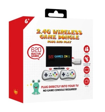 РЕТРО-КЛЮЧ 620 ИГРОВАЯ КОНСОЛЬ С 2 БЕСПРОВОДНЫМИ НАКЛАДКАМИ