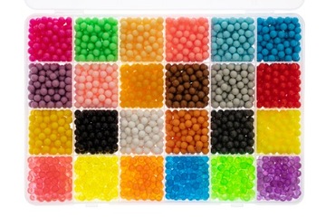 ВОДНЫЕ БУСИНЫ AQUABEADS MAGIC BEADS 3000 шт ТВОРЧЕСКИЕ УЗОРЫ ПОДАРОЧНЫЙ НАБОР