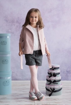 Колготки-сердечки KNITTEX DORA 92-98 розовые вискоза