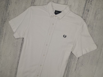 FRED PERRY MĘSKA KOSZULA BAWEŁNIANA M Z KRÓTKIM RĘKAWEM SLIM FIT