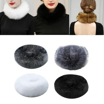 Damska pogoda z okrągłym kołnierzem zimowym