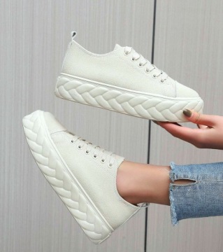 ЖЕНСКИЕ ТУФЛИ НА ПЛАТФОРМЕ ТРЕНЕРЫ БЕЖЕВЫЕ ЗАМШЕВЫЕ R41