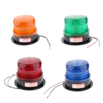 Sygnalizator awaryjny LED Lampa błyskowa stroboskopowa lampka ostrzegawcza Bursztyn 12V Pomarańczowy