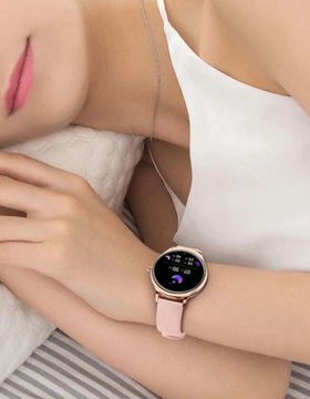 SMARTWATCH ZEGAREK DAMSKI POLSKIE MENU Z FUKNCJĄ ROZMOWY 2 PASKI +słuchawki