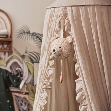 Навес над винтажной кроваткой 245 см винтажной рюша nougat jollein