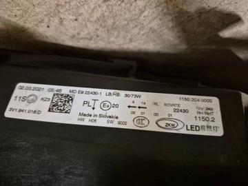BMW E63 E64 FACELIFT LAMPA SVĚTLO W NÁRAZNÍK LEVÝ ZADNÍ