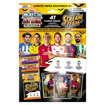 Multipack Mega Update 2 Match Attax 2024 Karty piłkarskie Topps Scream Team