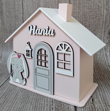 Копилка XXL с ИМЯ, подарок девочке на день рождения