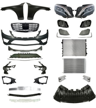 MERCEDES BENZÍN TŘÍDA S W222 AMG 13-17 PAS MŘÍŽKA SADA DÍLY