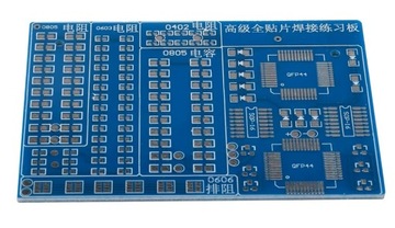 Układ do nauki lutowania SMD 110 elementów Duża PCB