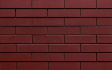 Płytka elewacyjna elewacja burgund gładka 24,5x6,5 cm G.I - paczka 0,5m2