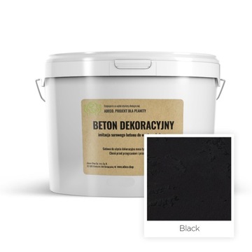 Beton Architektoniczny tynk dekoracyjny kraftowy na sciane 10m czarny Black