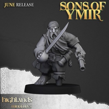 Dwarf Pirates #2 Highlands Miniatures