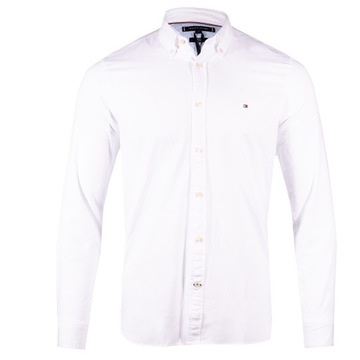 Koszula Męska TOMMY JEANS Dobby MW0MW33782 Biała