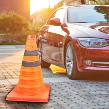 Предупреждающий дорожный конус Складной светоотражающий светоотражающий столб 60 см