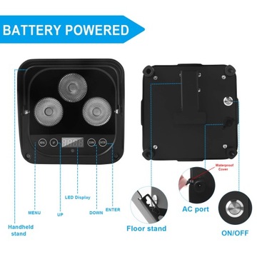 4 IN 1 LED OŚWIETLENIE SCENICZNE LED -3 * 10W