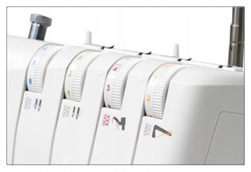 4-ниточный оверлок с роллингом Зингер, 12 мережек.