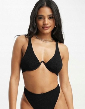 Asos Design wqm GÓRA FISZBINY czarna OD BIKINI S NH2