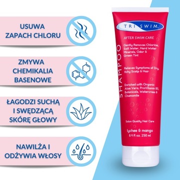 TRISWIM Szampon Do Włosów usuwający Zapach Chloru