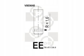 BGA V003640 VENTIL VÝFUKOVÝ