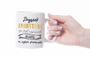 Kubek na prezent dla EMERYTA EMERYTKI emerytura