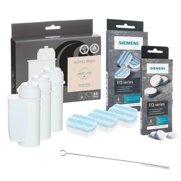 Фильтр x3 + таблетки для чистки кофемашины SIEMENS + УДАЛЕНИЕ НАКИПИ