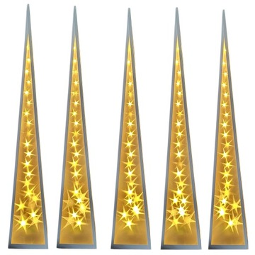 РОЖДЕСТВЕНСКАЯ ЕЛКА ПИРАМИДА LED ВРАЩАЮЩИЕСЯ ЗВЕЗДЫ 16*16*90СМ 230В