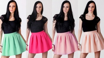 МОДНАЯ ТЕМНО-Синяя ЮБКА С ЦВЕТОМ, ПУТАМИ и МОЛНИЕЙ М.