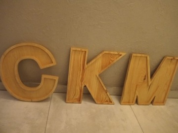 Деревянные буквы в технике 3D декупаж высотой 40 см.