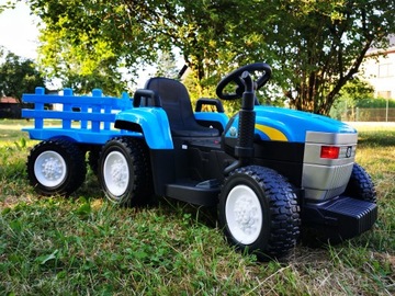 ЭЛЕКТРОТРАКТОР NEW HOLLAND АВТО АККУМУЛЯТОР СВЕТОДИОДНЫЕ ФОНАРИ ПРИЦЕП ДИСТАНЦИОННЫЙ
