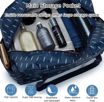 Нейлоновые складные дорожные сумки для самолетов с креплением для чемодана