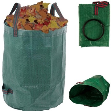 САДОВАЯ КОРЗИНА ДЛЯ ЛИСТЬЕВ, ТРАВЫ, ВЕТОК 272Л, ВОДОНЕПРОНИЦАЕМАЯ, СКЛАДНАЯ