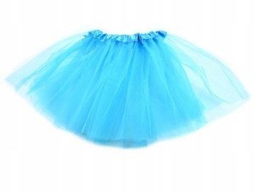 JASNO NIEBIESKA SPÓDNICZKA TIULOWA TUTU DLA DZIECI 30CM
