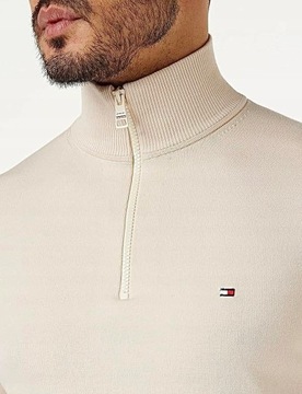 TOMMY HILFIGER 1985 ZIP MOCK sweter L