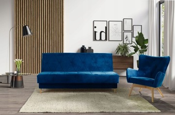 Wersalka z Boczkami 198x90 GOLD 41 Kanapa Sofa Rozkłada Bonel Duży Wybór
