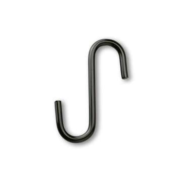 Haczyki na reling 6,5 cm 10 sztuk czarne