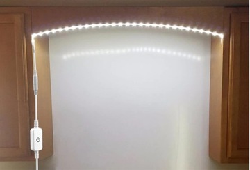 СВЕТОДИОДНАЯ ЛЕНТА ПОД ШКАФОМ С БЕССЕНСОРНЫМ ВЫКЛЮЧАТЕЛЕМ