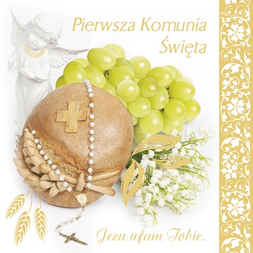 PAMIĄTKA PIERWSZEJ KOMUNII ŚW KARNET LKW WZÓR 1