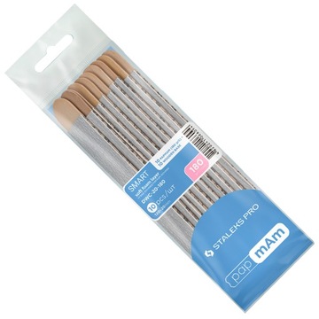 STALEKS 10x Папмам мягкая прямая пилочка для ногтей 180