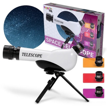 PARTYFUNLIGHTS TELESKOP ASTRONOMICZNY DLA DZIECI ZABAWKOWY EDUKACYJNY 40X
