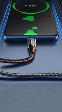 Кабель USB типа C USB-C 5A 100 Вт 2 м QC 3.0 FAST длинный кабель БЫСТРОЙ ЗАРЯДКИ