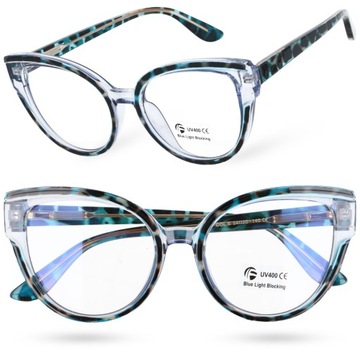 Okulary zerówki Pilotki z filtrem do komputera