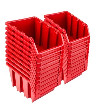 Pojemnik Magazynowy Zestaw 20x Kuweta NP12 RED