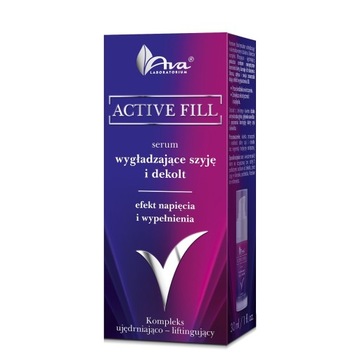 AVA LABORATORIUM ACTIVE FILL СЫВОРОТКА, РАЗГЛАЖИВАЮЩАЯ ШЕЮ И ДЕКОЛЬТЕ